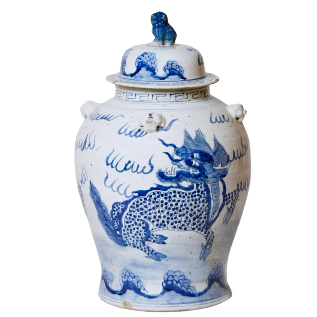Temple Jar Blue & White-TU