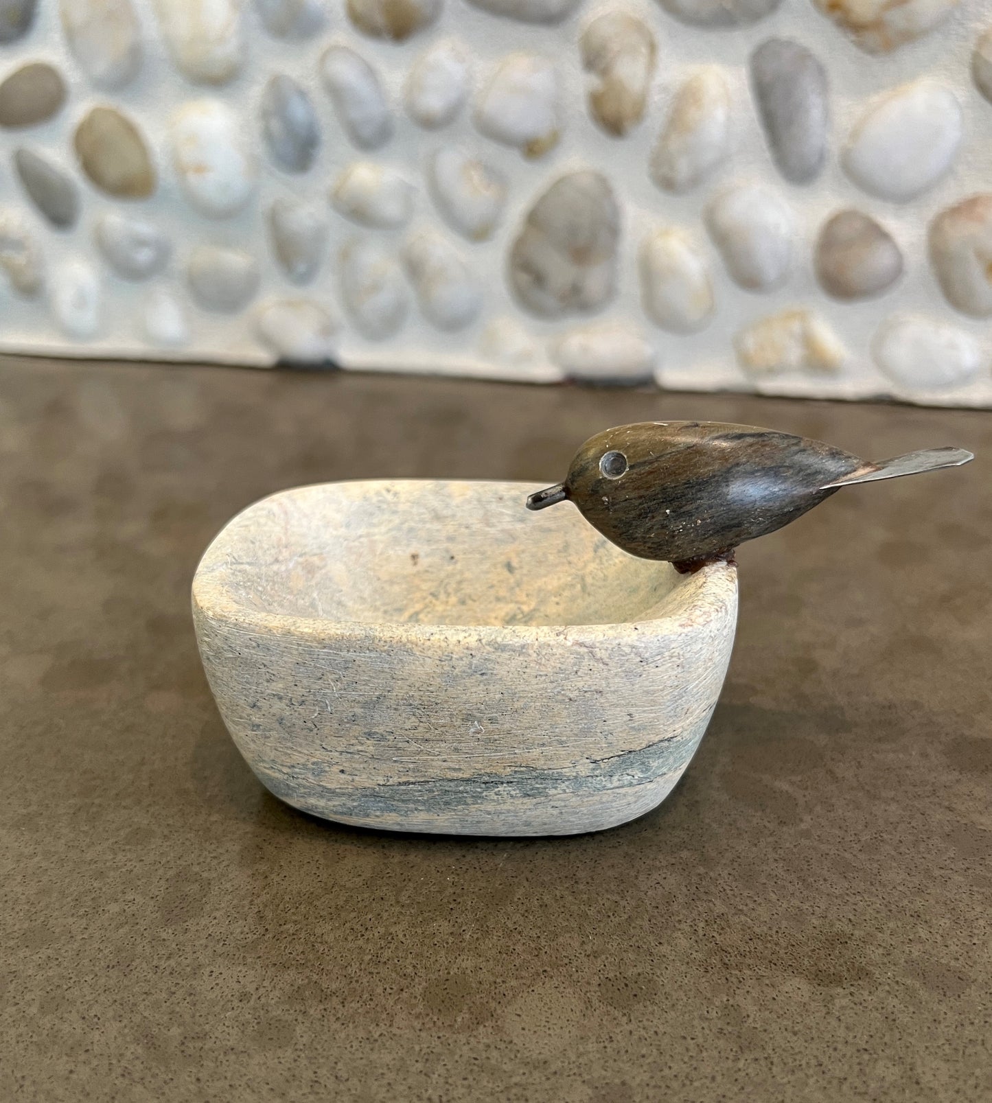 Stone Oval Bird- MC