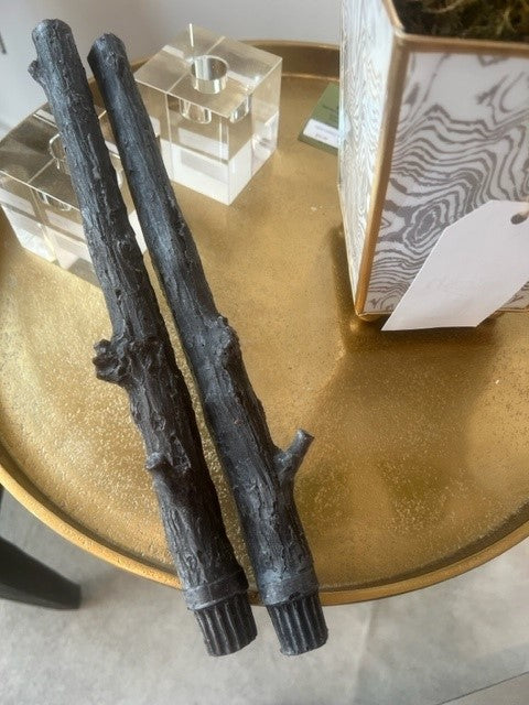 Set of Candle Tapers-Brown- HW