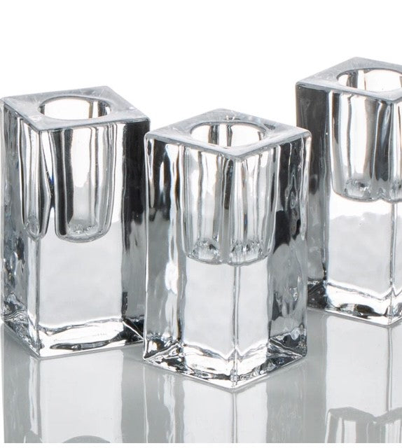 Glass Candle Holder Tall-TP