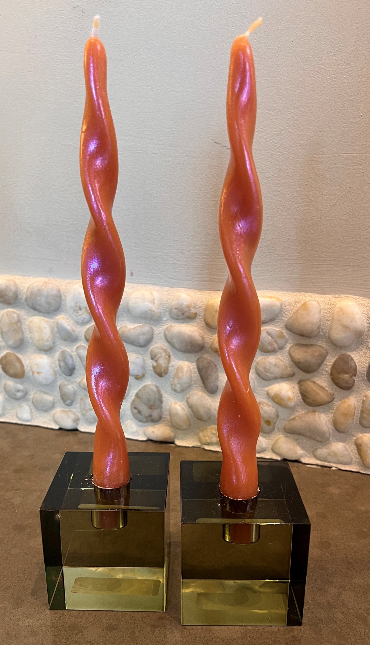 Orange Twist Candle Set- RW