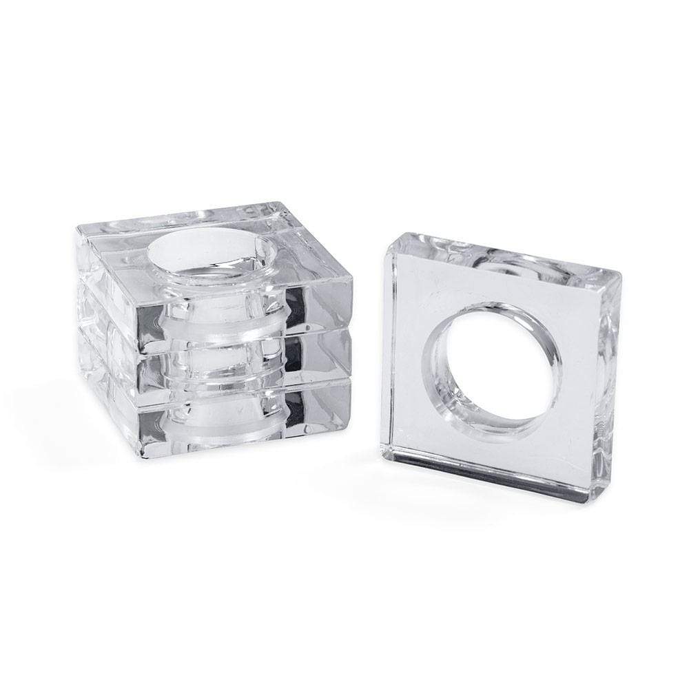 Set of (4) Acrylic Napkin Rings-YN