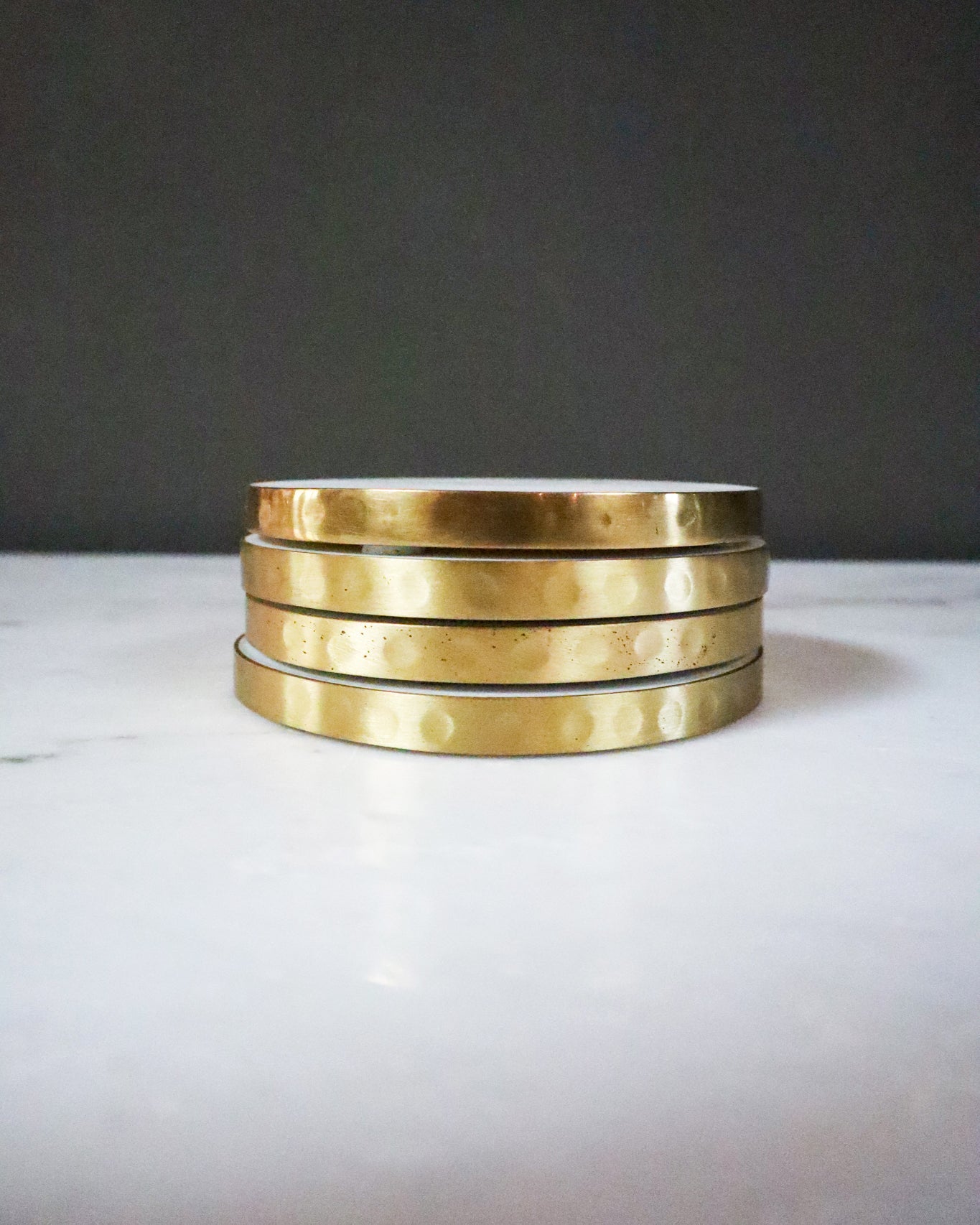 Marble Coaster Set, Round-PL