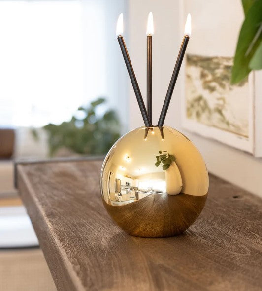 Everlasting Candle Gold Vase-AD