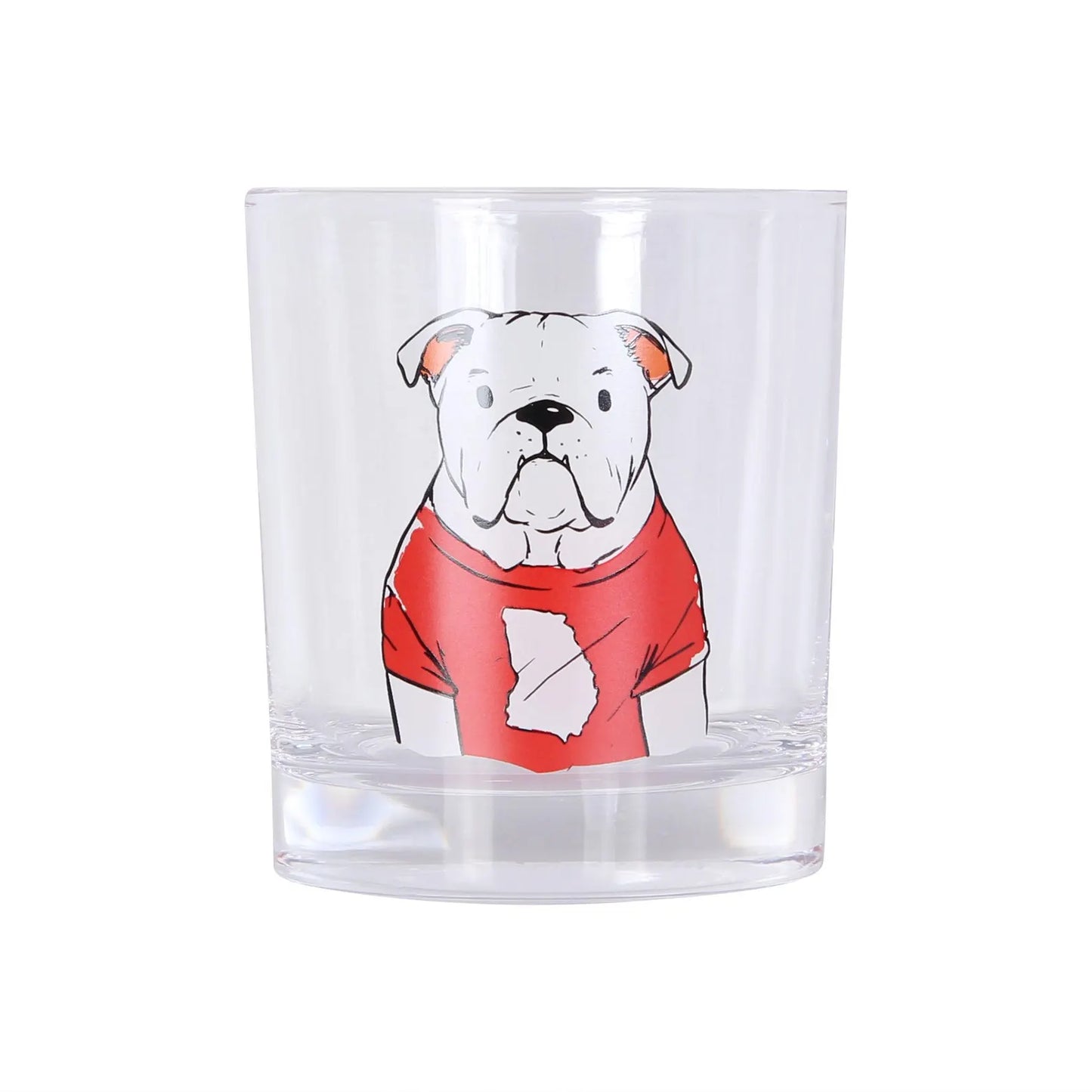 Bulldog Rocks Glass