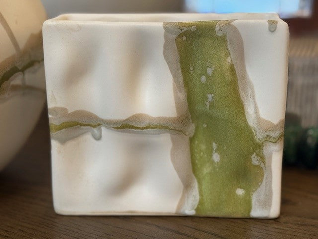 Green Mini Ripple Vase-TP