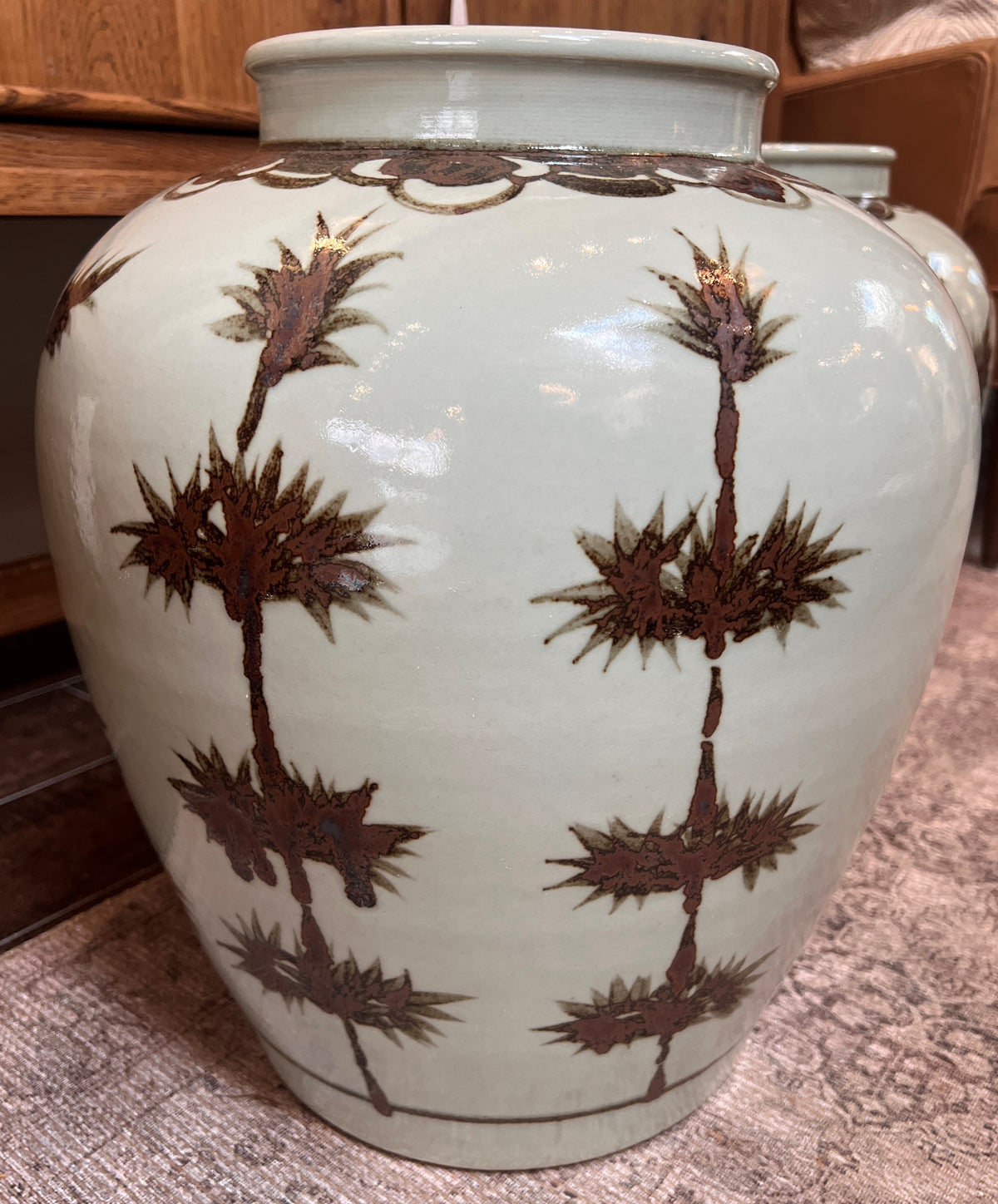 Rustic Copper Bamboo Jar- MC