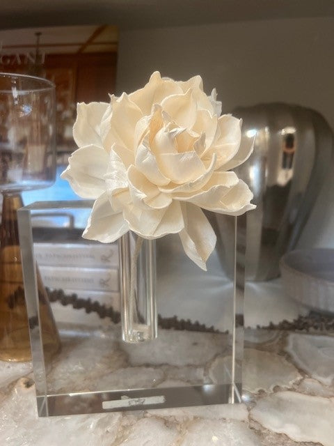 Crystal Bud Vase Square-BW