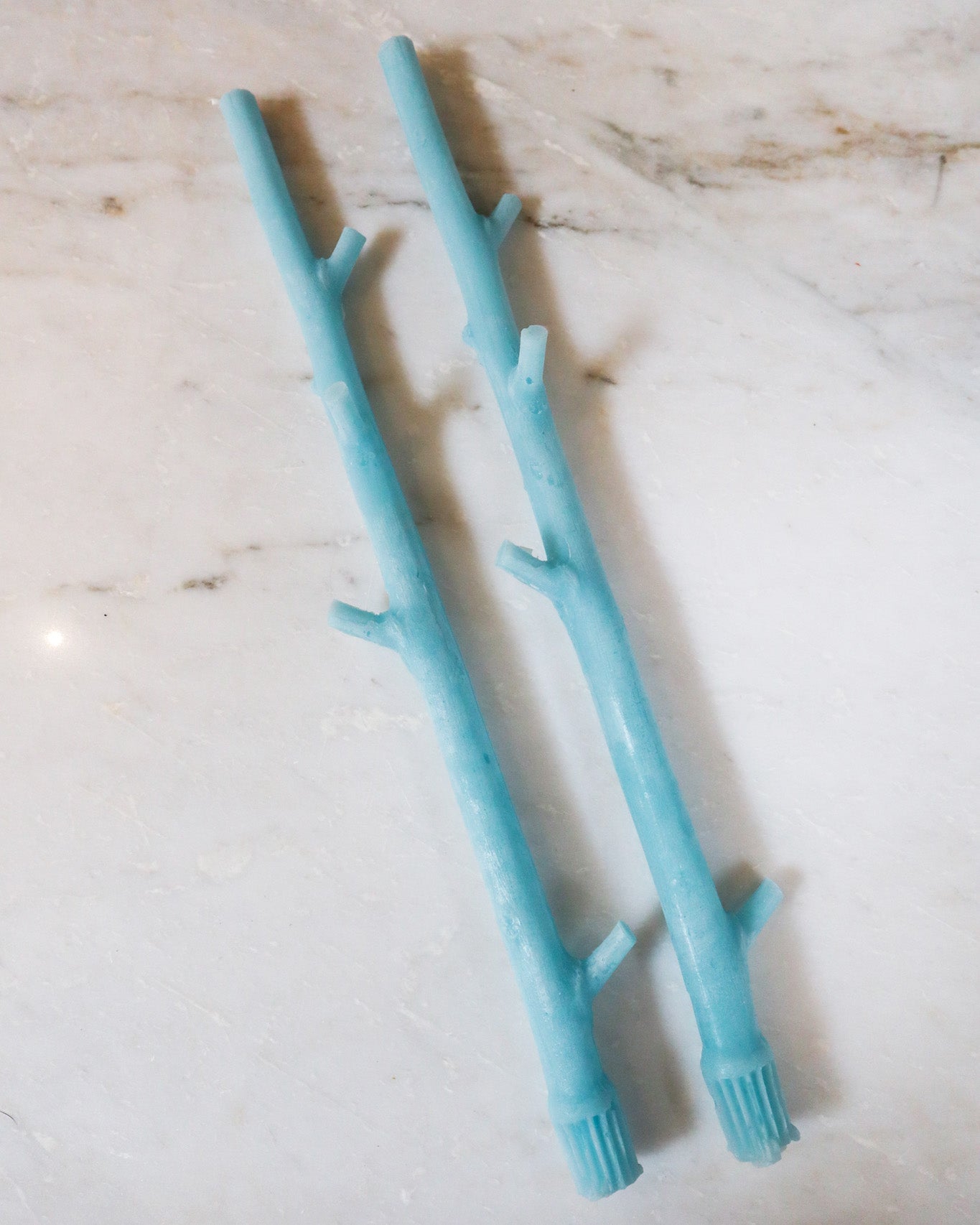 Maple Candle Set, Light Blue ML