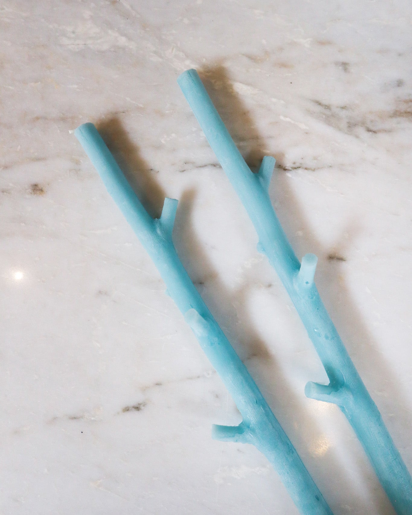 Maple Candle Set, Light Blue ML