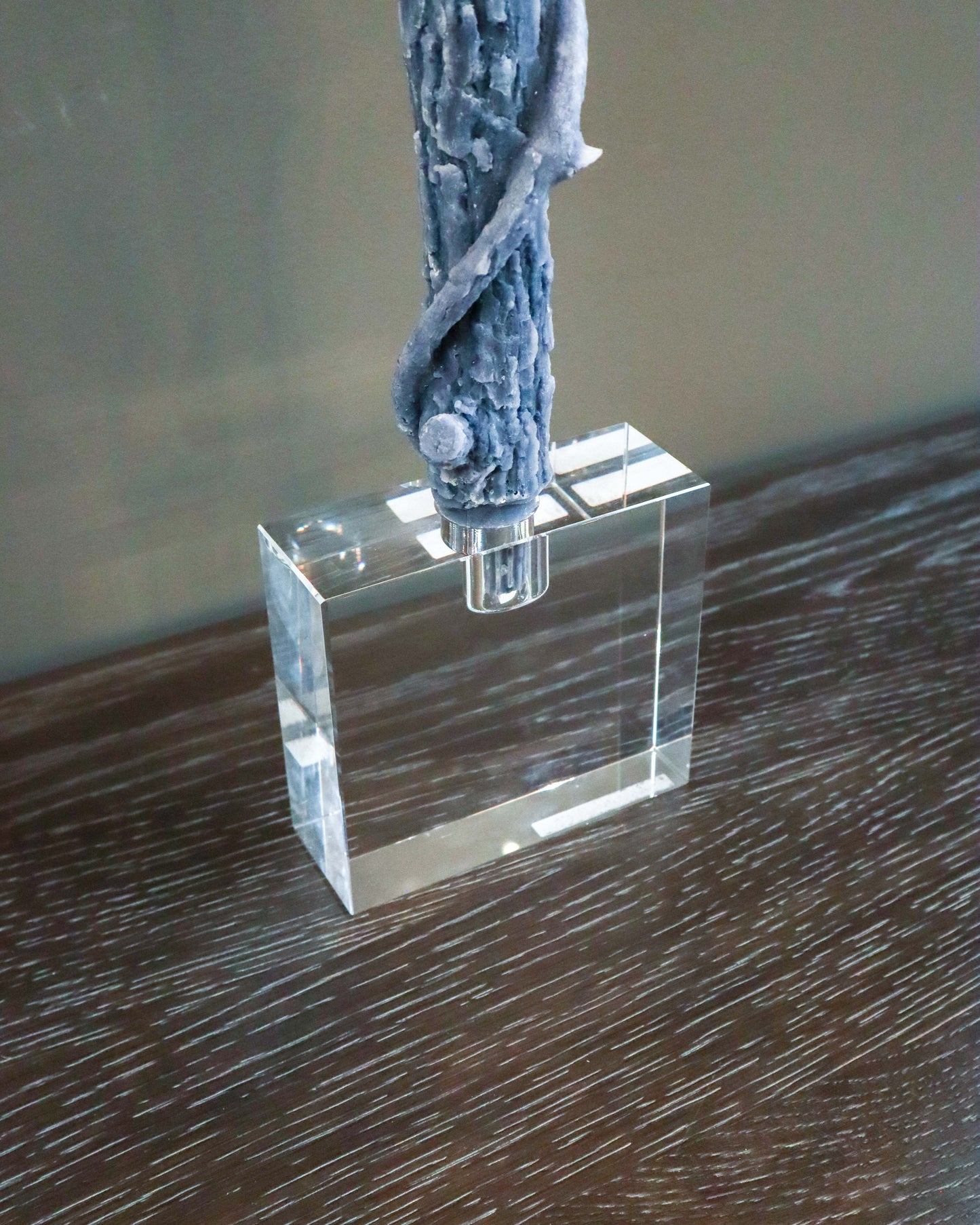 Rectangular Crystal Candle Holder - GP