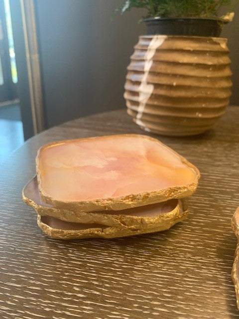 Pink Agate Coaster
