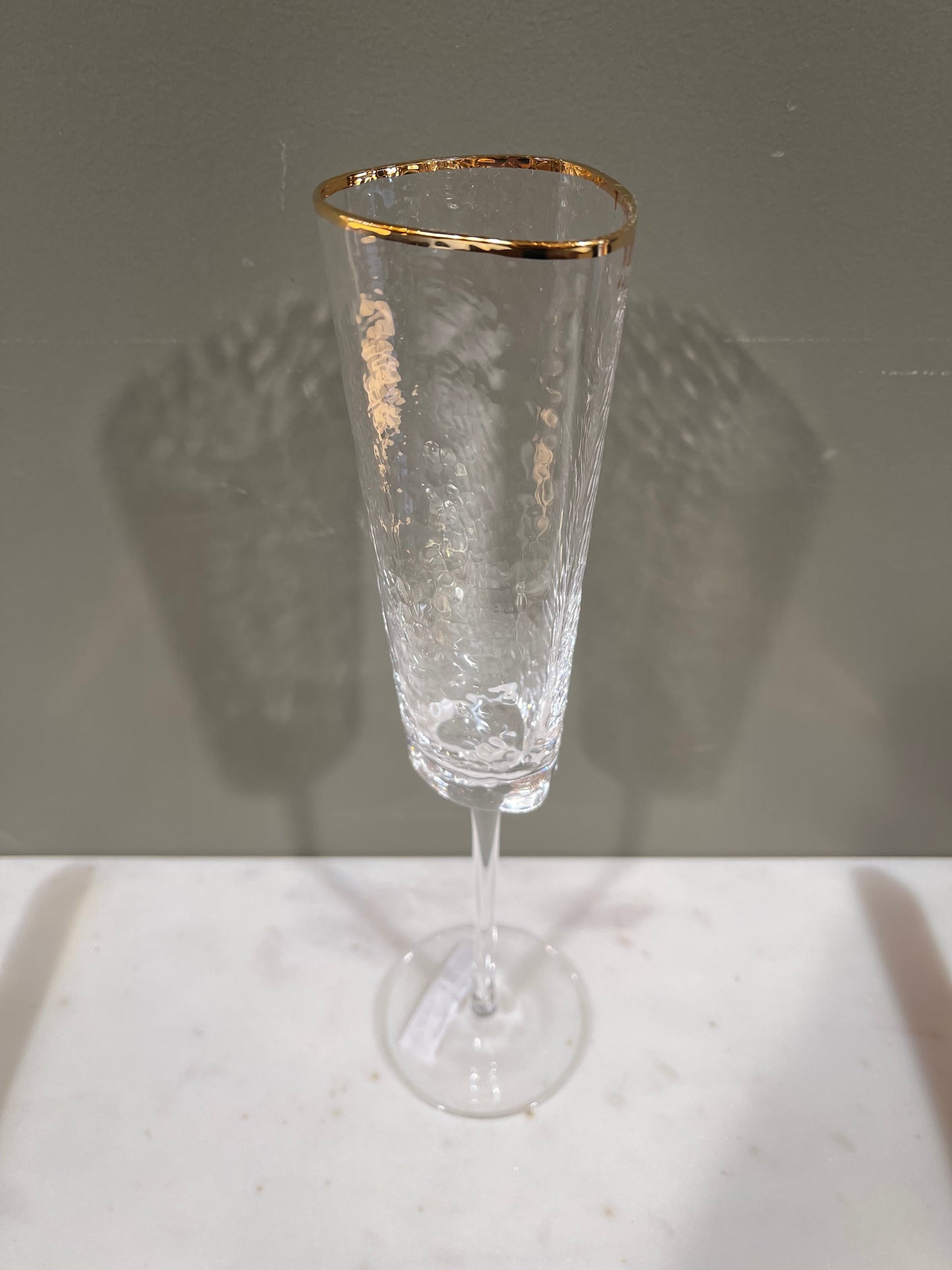 Champagne Flute w Gold-McRae