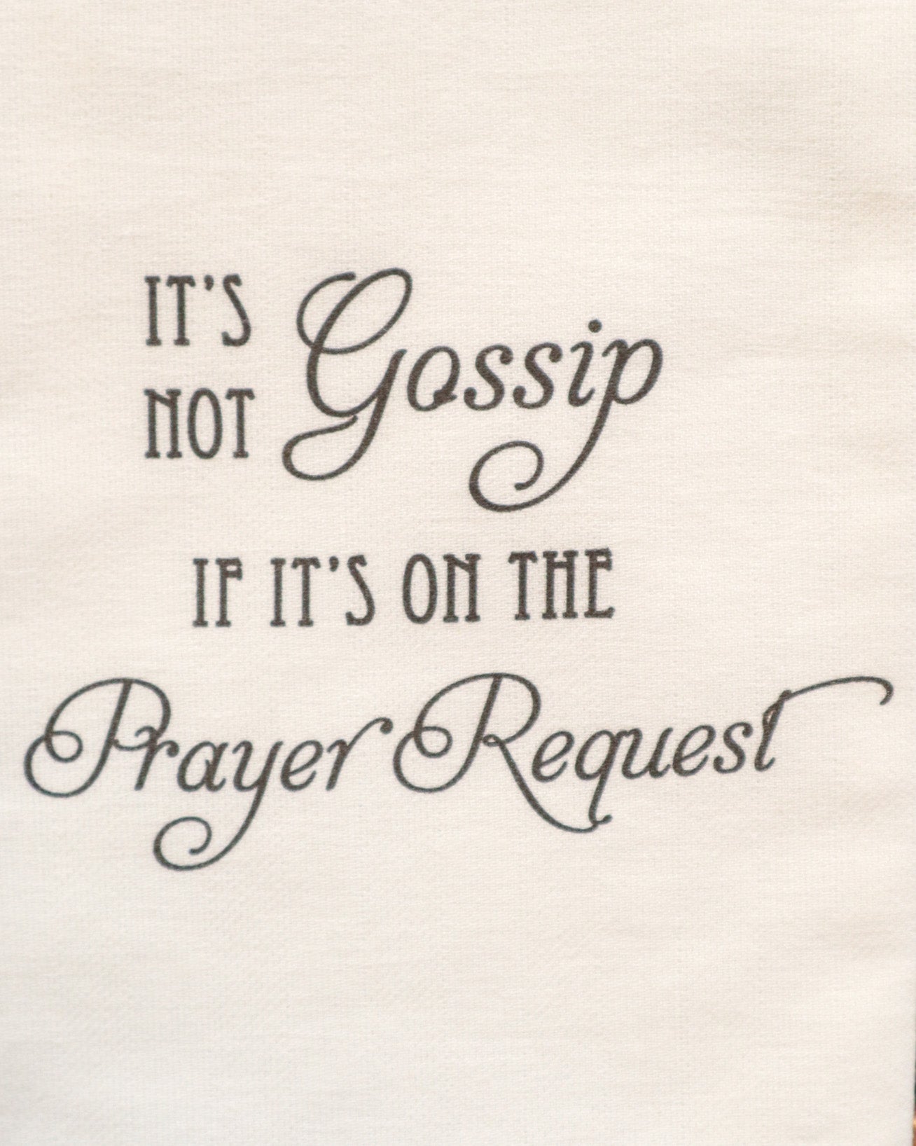 "It's Not Gossip" Tea Towel HK