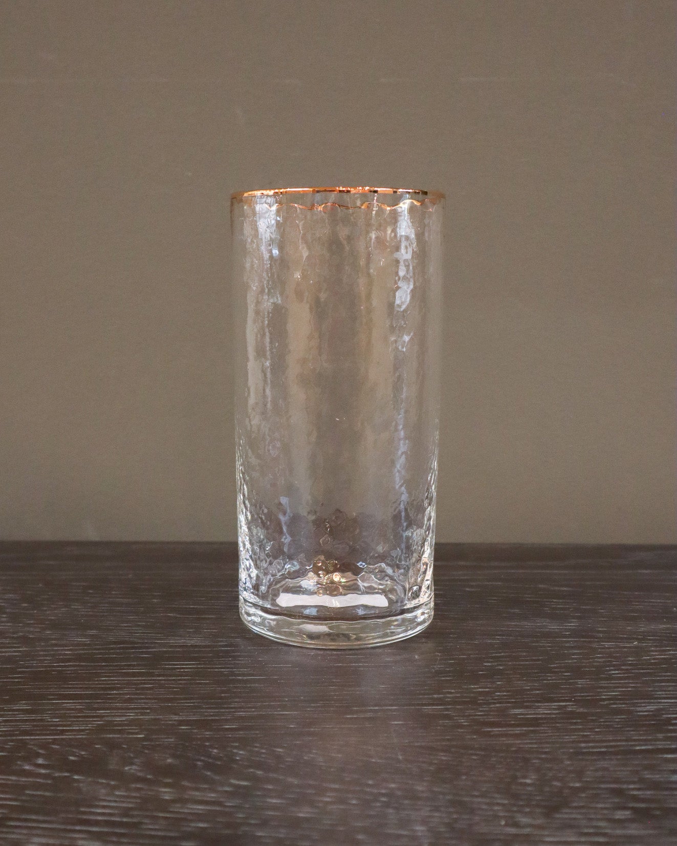 Hammered Highball Glass