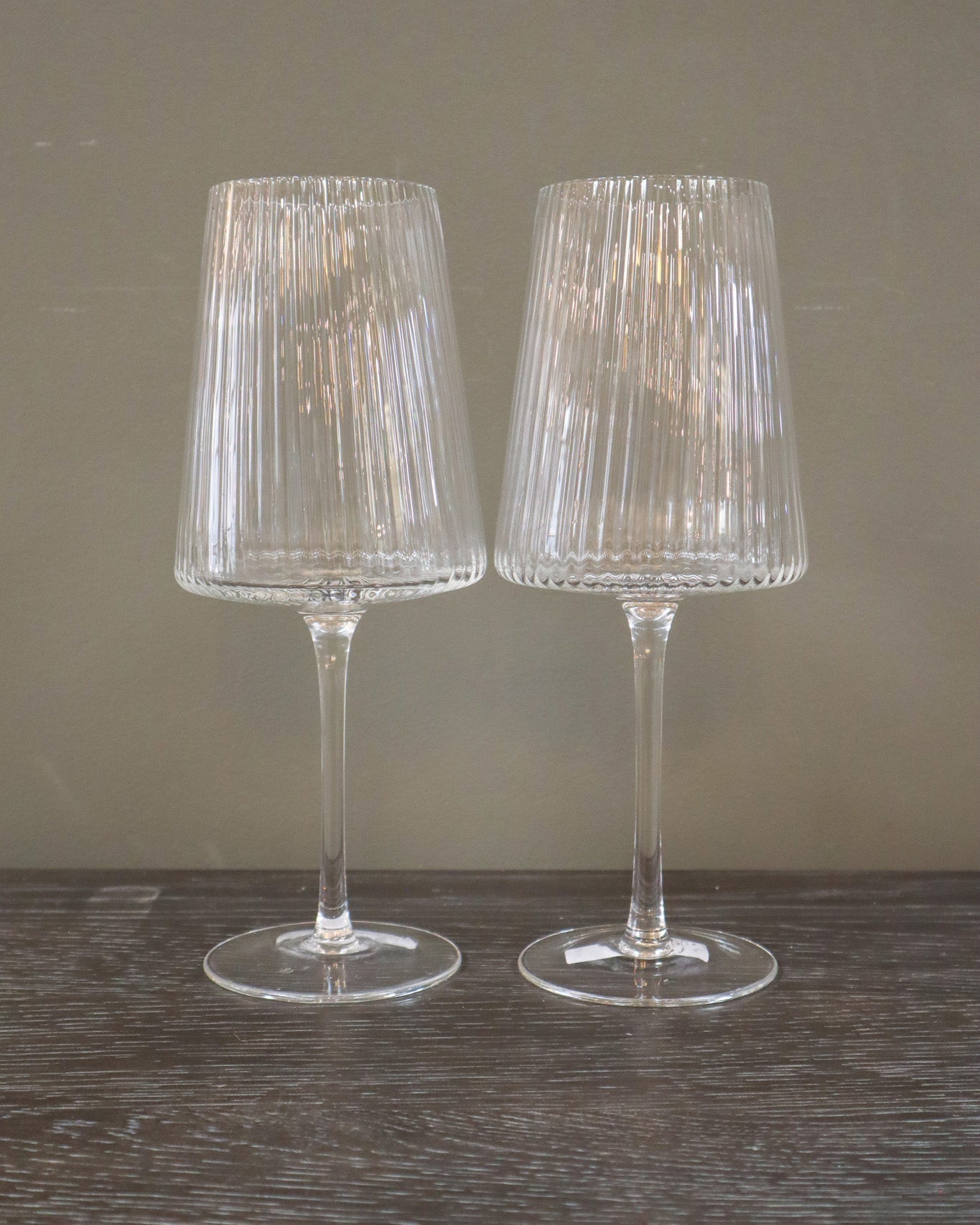 Fluted Textured Wine Glass-OH