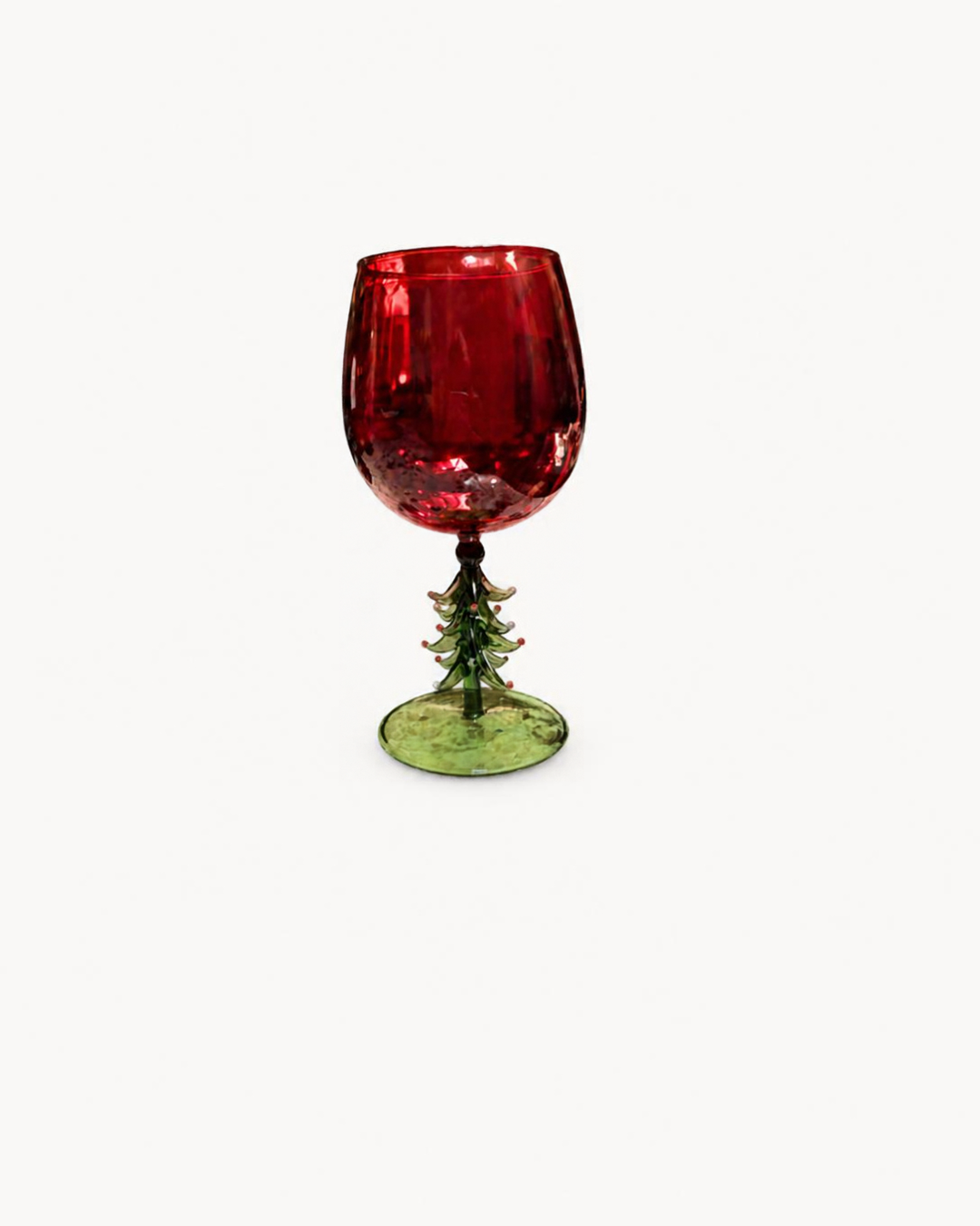 Chistmas Treetop  Wine Glass - MC