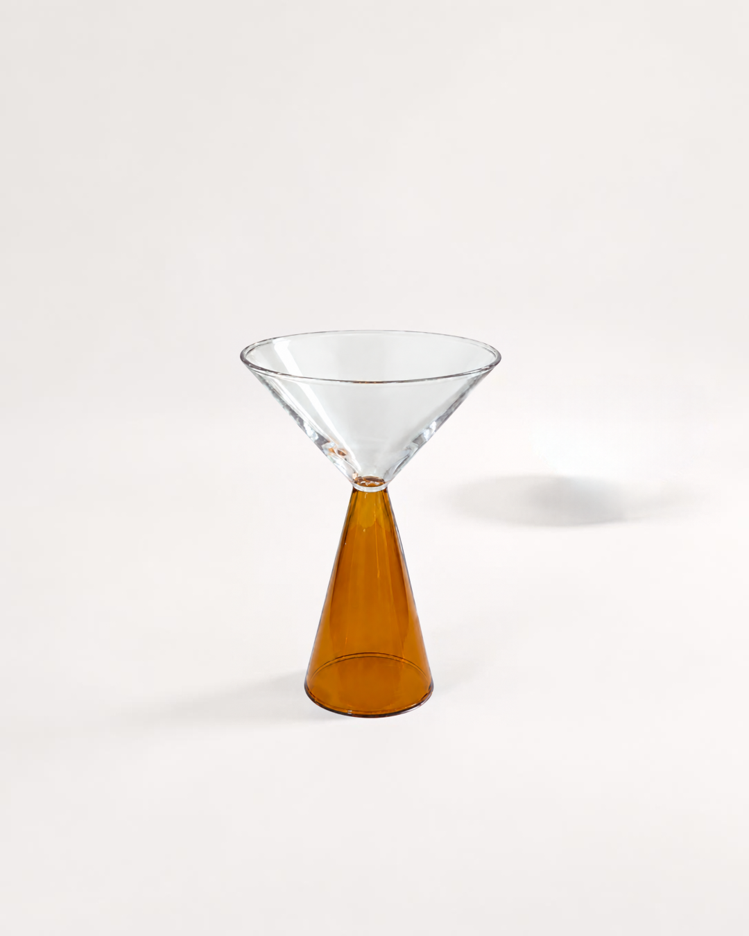 Amber Martini Glass - UA