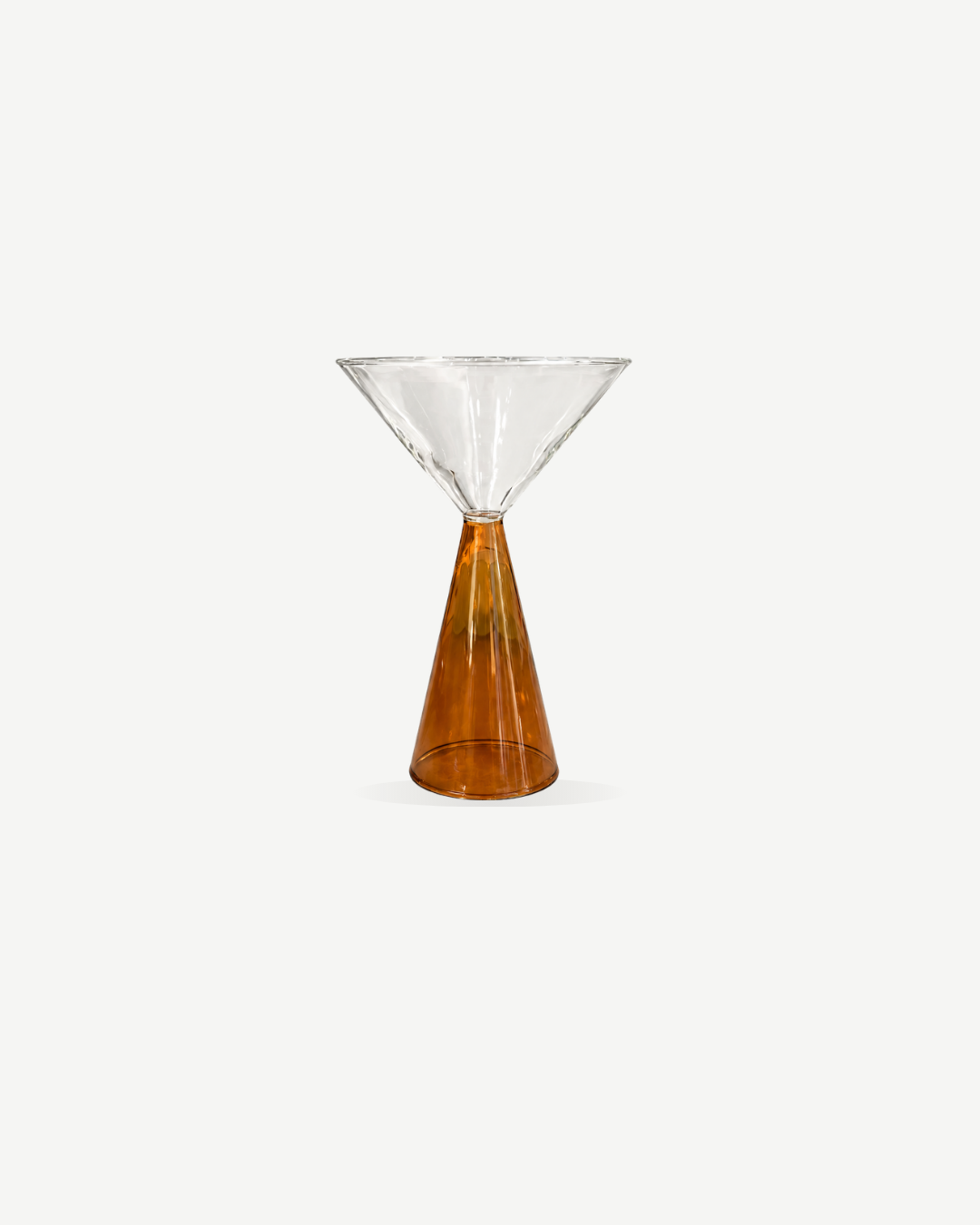 Amber Martini Glass - UA