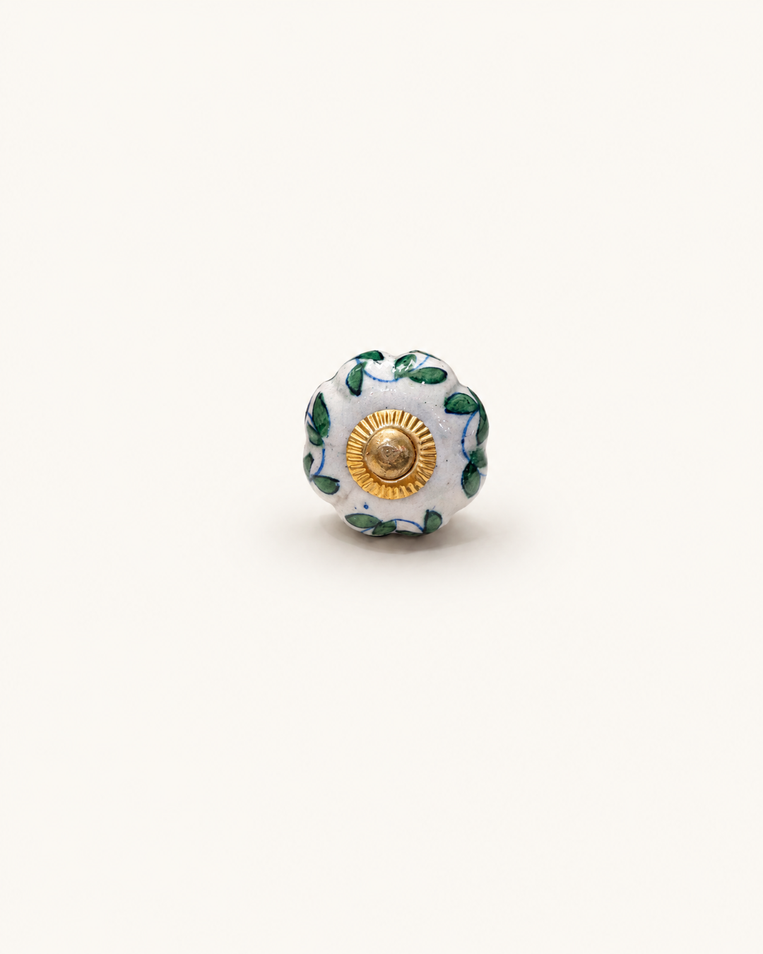 Hand Painted Ceramic Knobs (Green) - UA