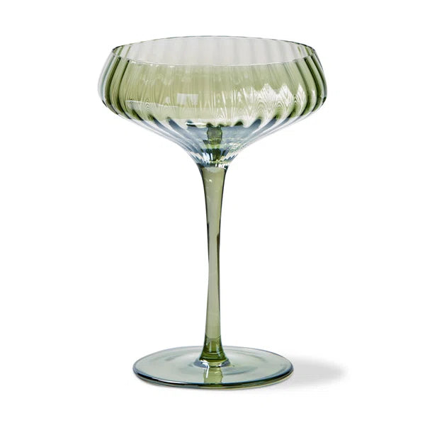 Optic Green Coupe Glasses- HS