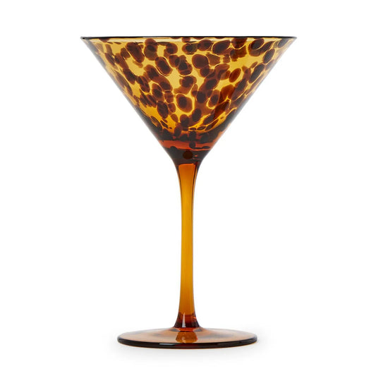 Tortoise Martini Glass- HS