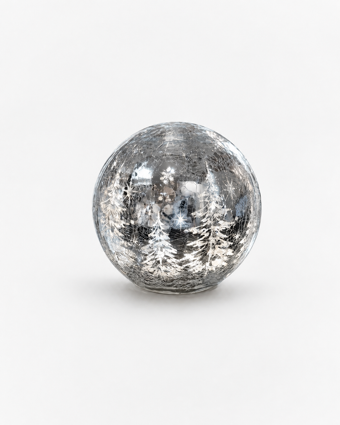 Silver Crackle LED Tree - MC