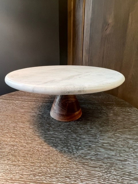 Marble Cake Pedestal-BK