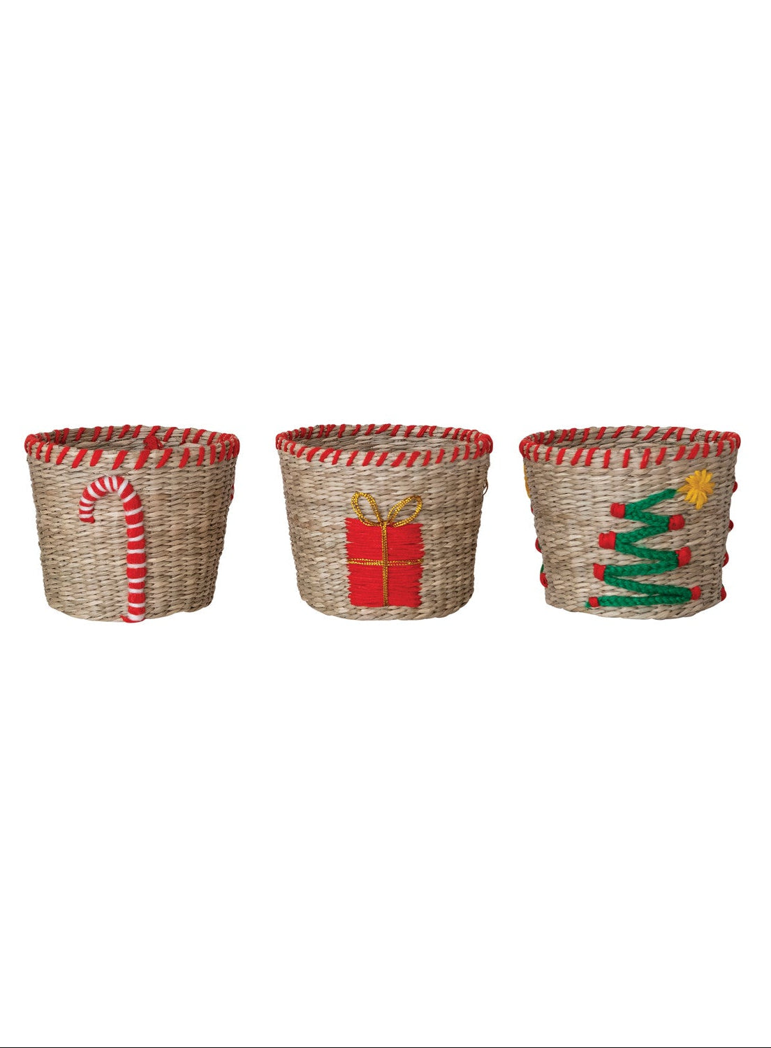 Holiday Seagrass Baskets - MC