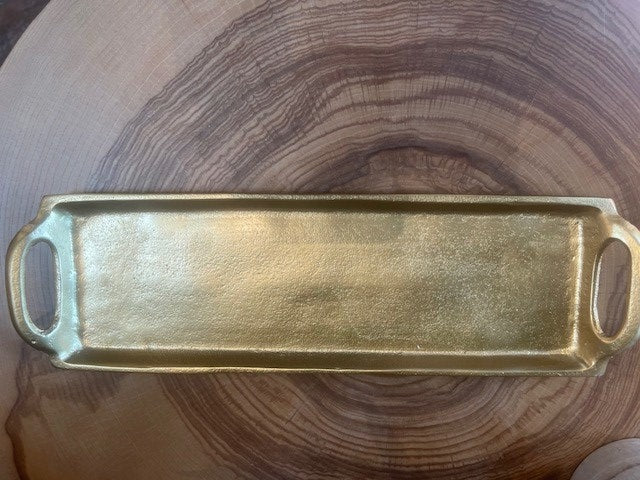 Rectangular Alum Gold Tray-GS