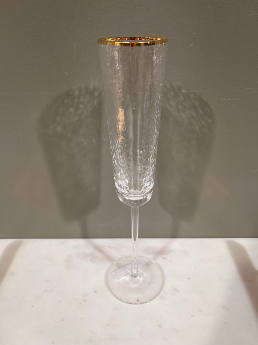 Champagne Flute w Gold-PL