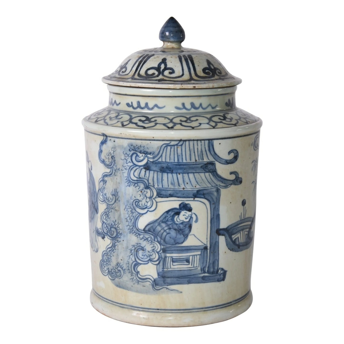 Ancient People Lid Jar