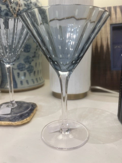 Blue Martini Glass-WD