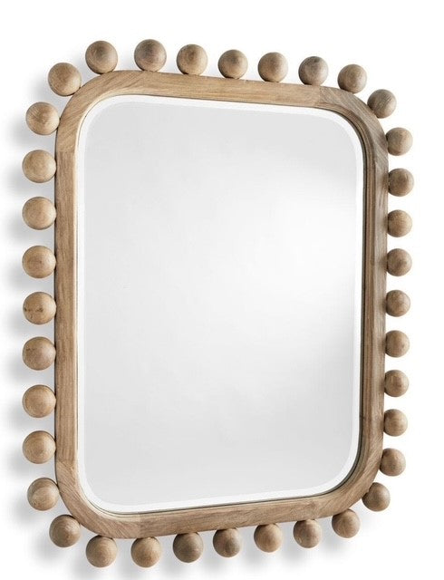 Wood Knob Mirror-TU
