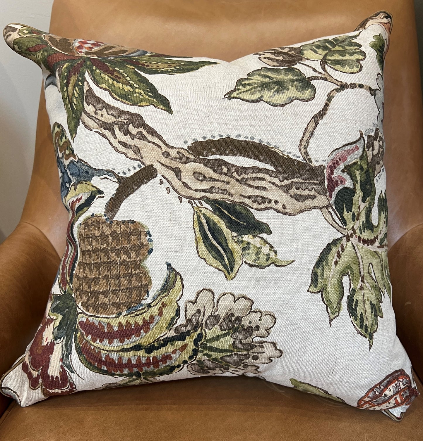 Floral Linen Pillow