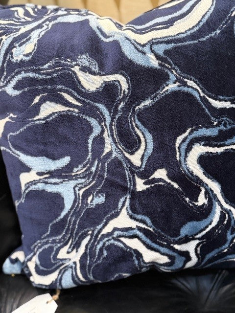 Indigo Swirl Pillow-LD
