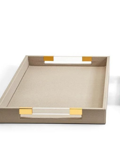 Taupe Rec Tray-Medium-VA