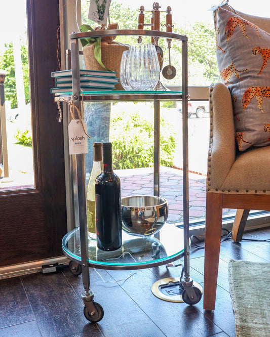 Glass Bar Cart