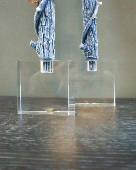 Rectangular Crystal Candle Holder - GP