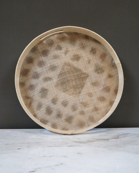 Tie Dye Abaca Round Tray