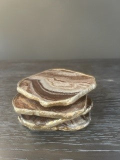 Agate Coaster Brown SS