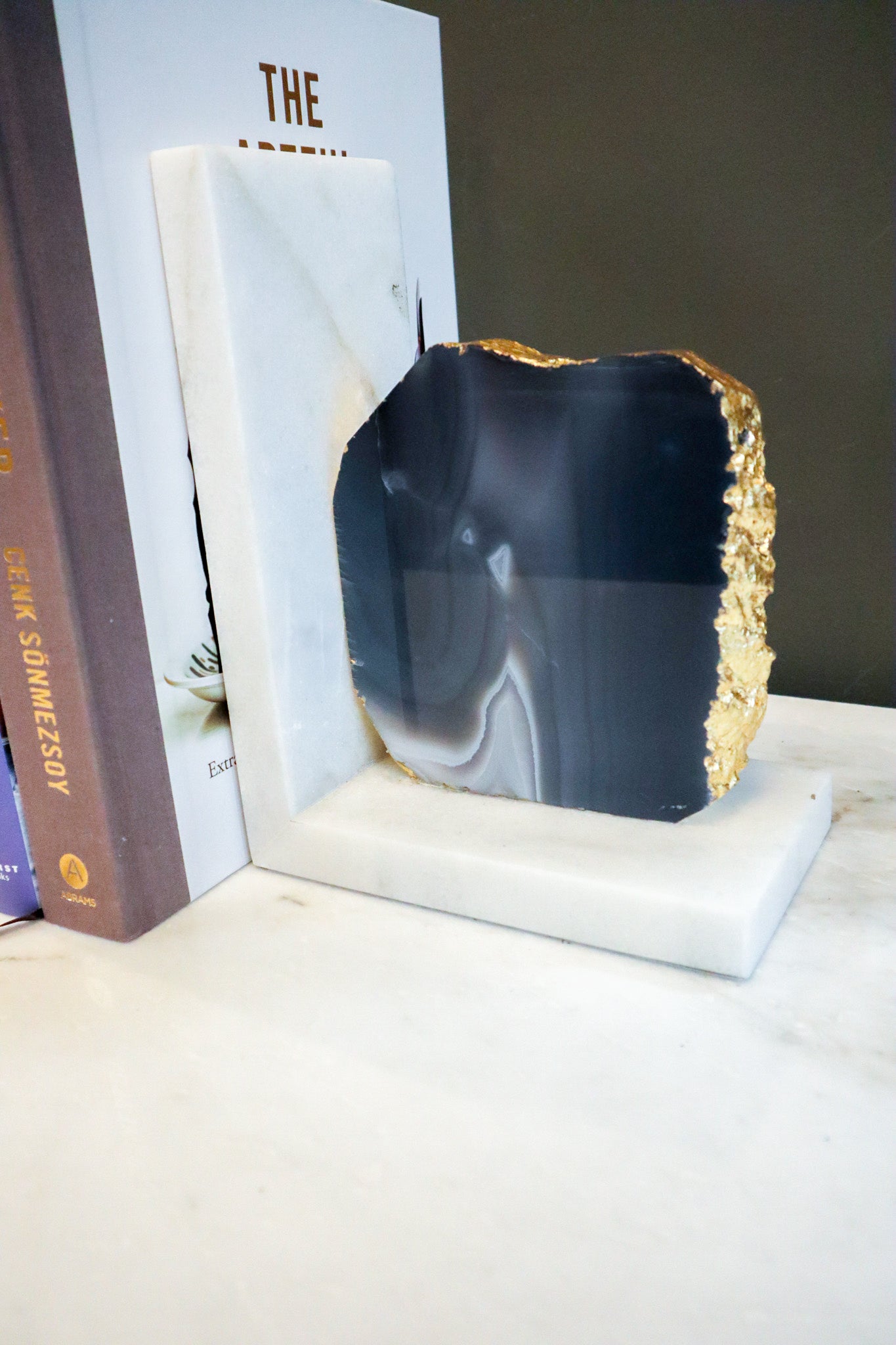 Marble Book Ends