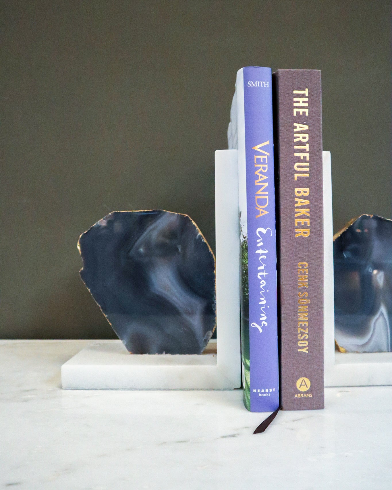 Marble Book Ends