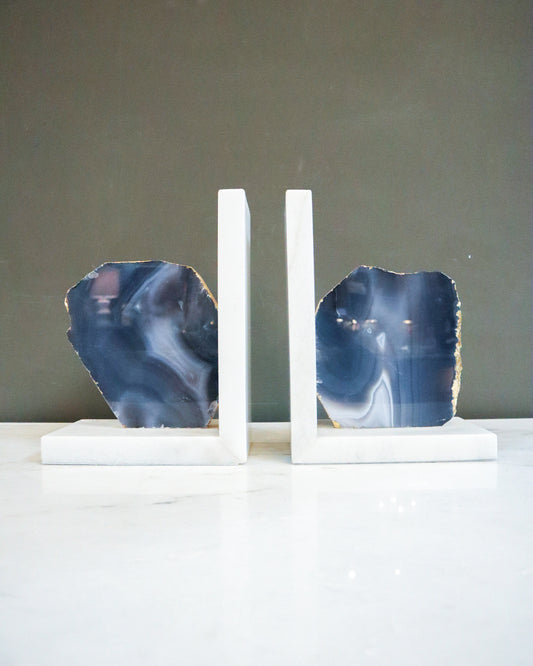 Marble Book Ends