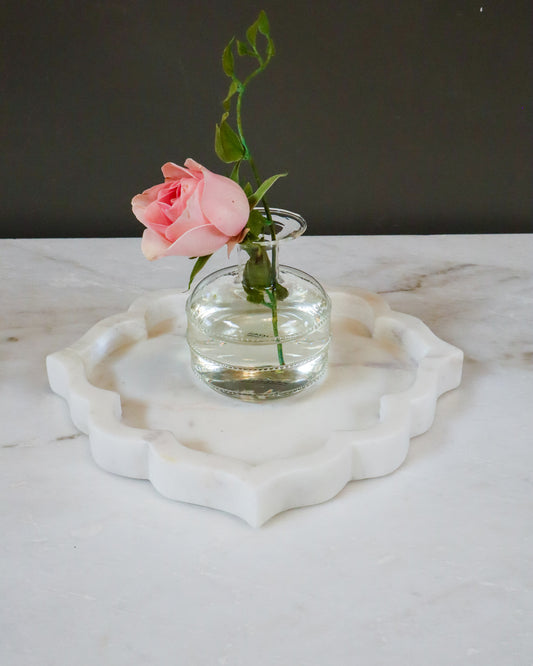 Marble Tray, White