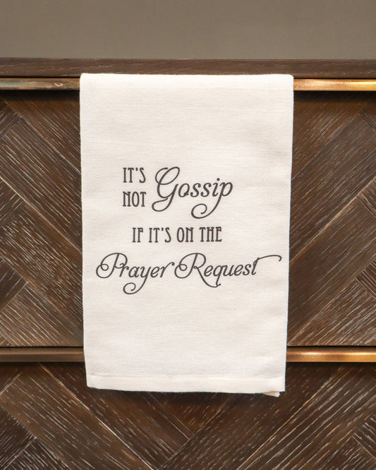 "It's Not Gossip" Tea Towel HK
