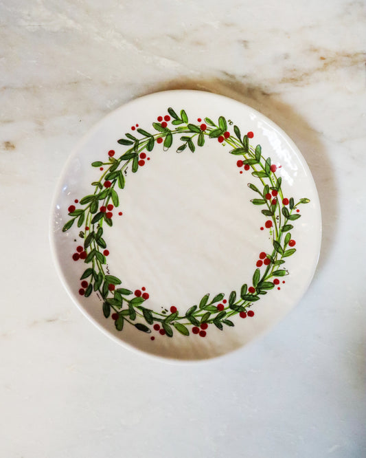 Holly Pattern Salad Plate -BM