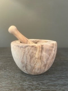 Olive Wood Mortar SS