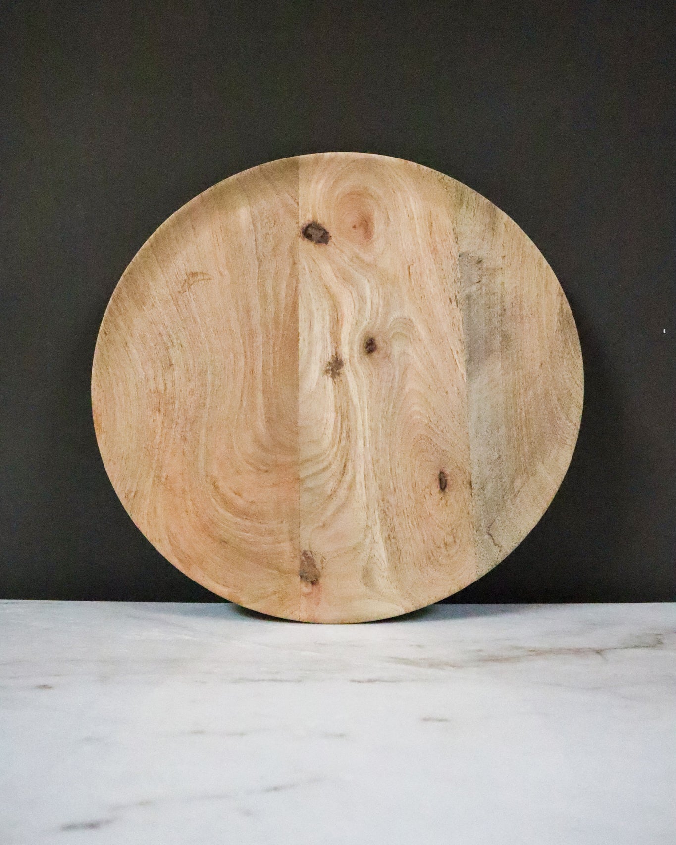 Round Wood Tray