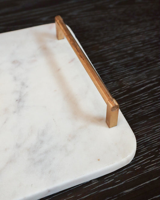 Marble Tray with Handles